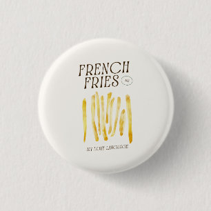 Cute Button Pin For French Fries Lovers