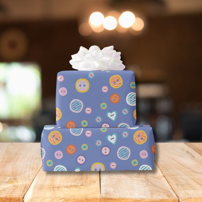 Cute Buttons Wrapping Paper (Creator Uploaded)