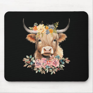 Cute By Cow Xmas Pyjamas Christmas Mouse Pad