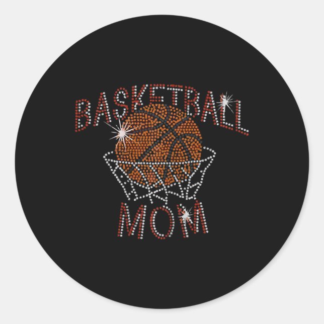 Cute Bysketbyll Mum For Mum Bysketbyll Mum  Classic Round Sticker (Front)