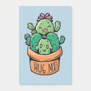 Cute Cacti Hug Me Post-it Notes