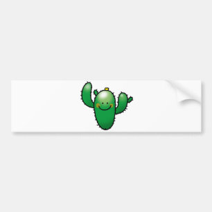 cute cactus bumper sticker