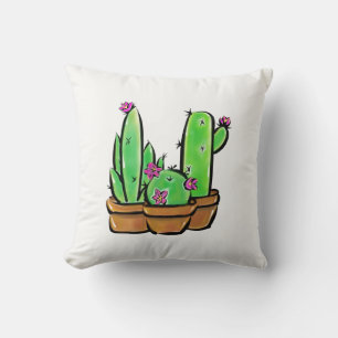 Cute Cactus cacti succulents Cushion