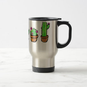 Cute Cactus cacti succulents  Travel Mug
