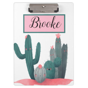 cute Cactus Clipboard