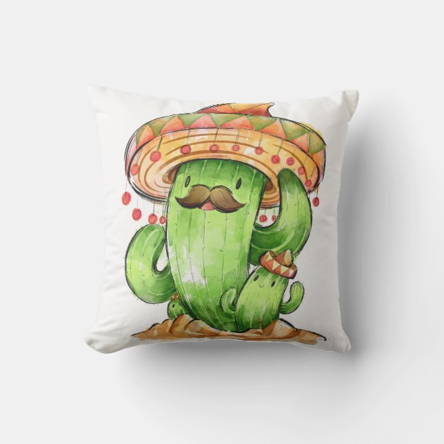 cute Cactus Cushion (Front)
