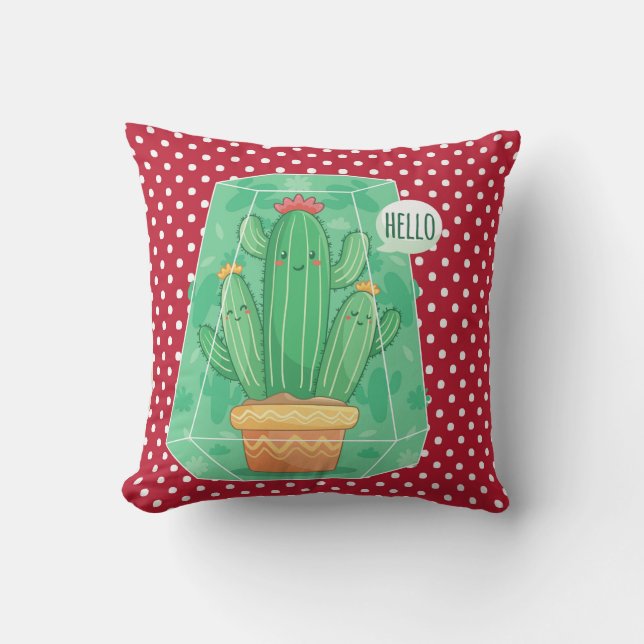 cute Cactus Cushion (Front)