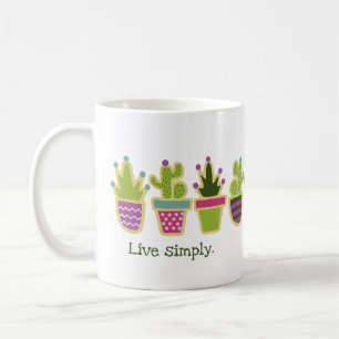 Cute cactus design coffee mug