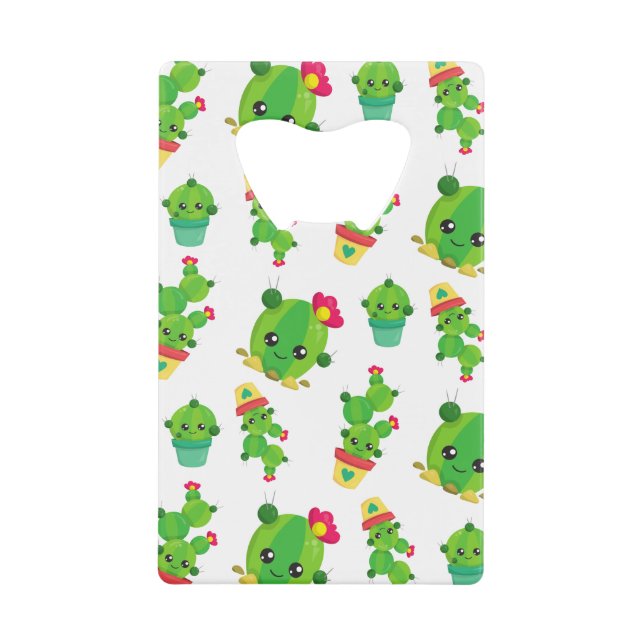 Cute Cactus, Green Cactus, Cactus Pattern (Front)