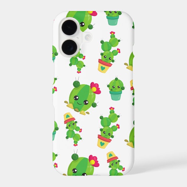 Cute Cactus, Green Cactus, Cactus Pattern (Back)