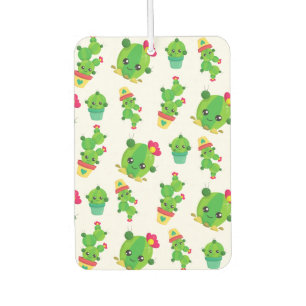 Cute Cactus, Green Cactus, Cactus Pattern Car Air Freshener