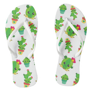 Cute Cactus, Green Cactus, Cactus Pattern Thongs