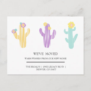 cute Cactus home moving Postcard