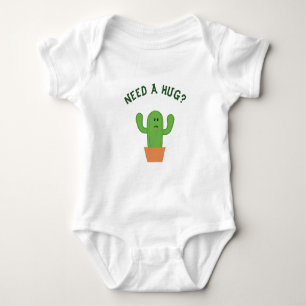 Cute Cactus Hugs Baby Bodysuit