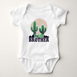 Cute Cactus Little Brother  Baby Bodysuit