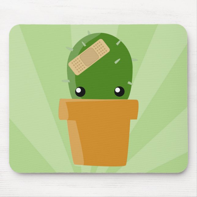 Cute Cactus Mouse Pad (Front)