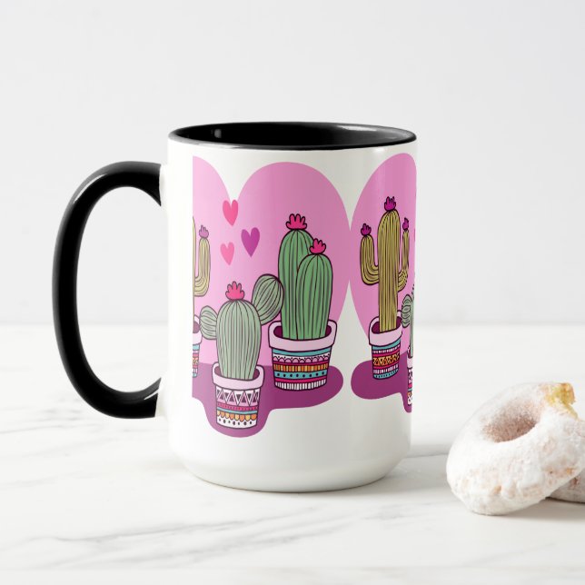 cute Cactus Mug (With Donut)
