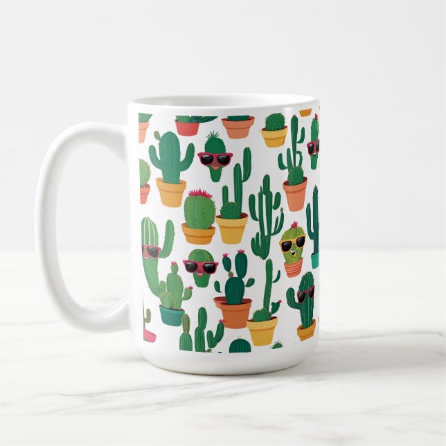 Cute Cactus Mug (Left)