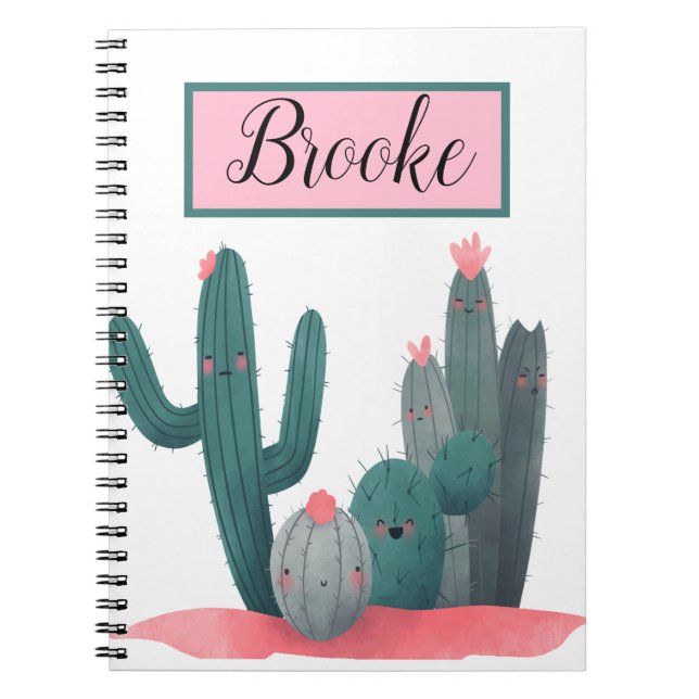 cute Cactus Notebook (Front)
