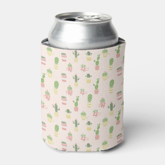 Cute Cactus Pattern Can Cooler (Can Front)