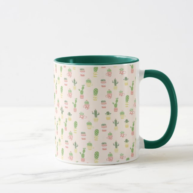 Cute Cactus Pattern Mug (Right)