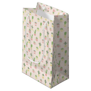Cute Cactus Pattern Small Gift Bag