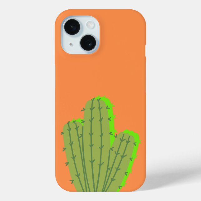 Cute Cactus Phone Case | Minimal Desert Plant Case (Back)
