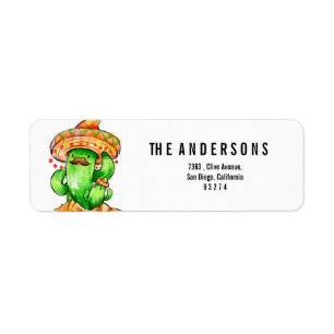 cute Cactus Return Address Label