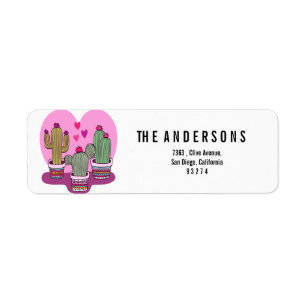 cute Cactus Return Address Label