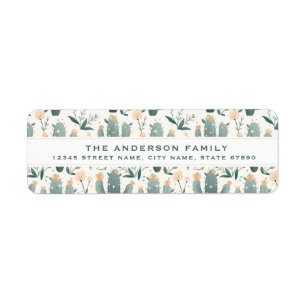 Cute Cactus Return Address Labels