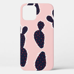 Cute cactus seamless pattern sweet mood and tone,  iPhone 12 case