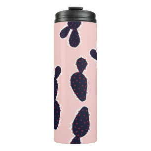 Cute cactus seamless pattern sweet mood and tone,  thermal tumbler