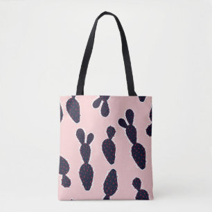 Cute cactus seamless pattern sweet mood and tone, tote bag