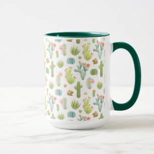 Cute Cactus Standing Pattern Mug