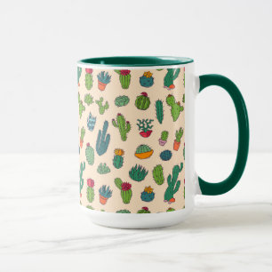 Cute Cactus Standing Pattern Mug