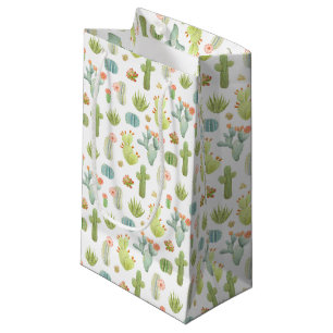 Cute Cactus Standing Pattern Small Gift Bag