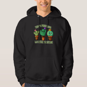 Cute Cactus Team Preschool We Stick Together Teach Hoodie