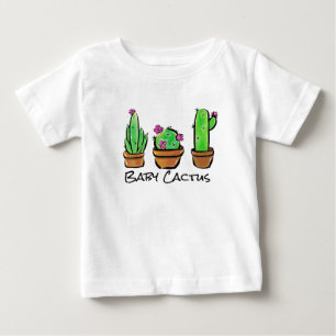 Cute Cactus Trio Illustration Baby T-Shirt