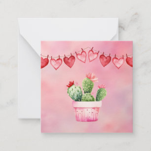 Cute Cactus Valentine's Day Cards
