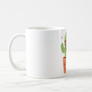 Cute Cactus With Glasses Looking Sharp Coffee Mug