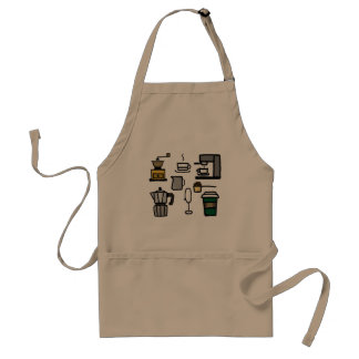 Cute cafe tools apron