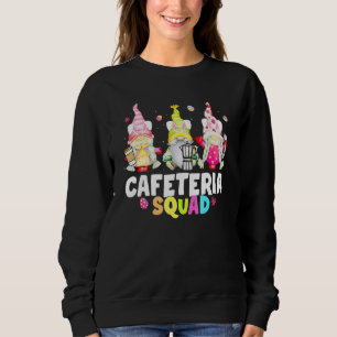 Cute Cafeteria Squad Happy Easter Day Gnome Women  Sweatshirt