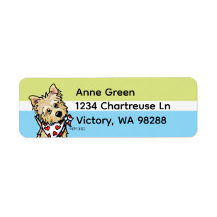 Cute Cairn Terrier Return Address Label