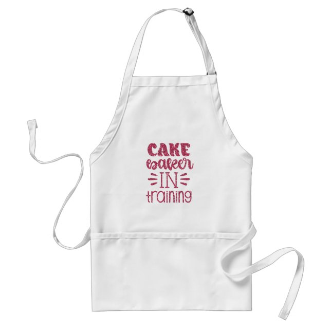 Cute Cake Baker In Training Baking Apron (Front)