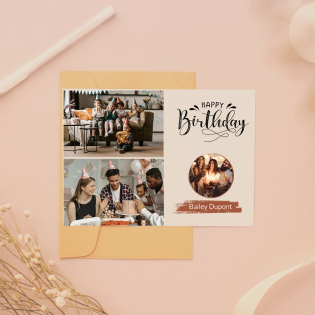 Cute cake birthday card (I’m so lucky that you’re mine. card)