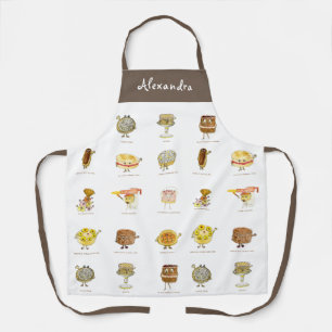 Cute cake dessert pattern personalized  apron