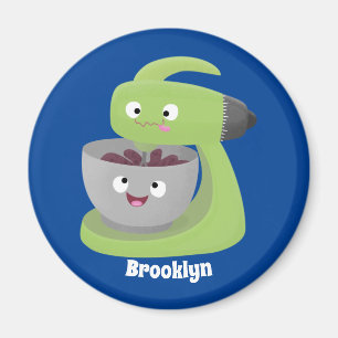 Cute cake mixer kitchen appliance cartoon magnet