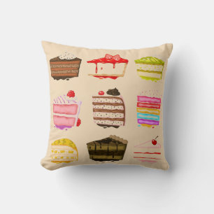 Cute cakes birthday cakes colourful cream cushion