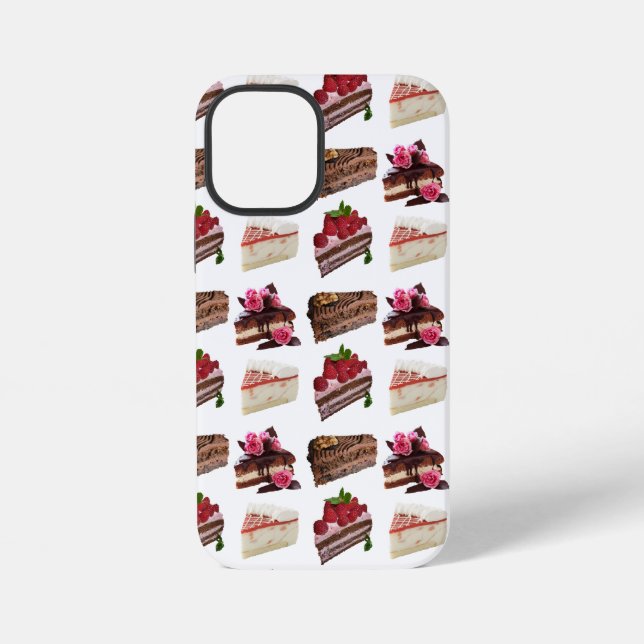 Cute Cakes Lovers Desserts Pattern iPhone Case (Back)
