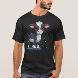 Cute Calf Face for sweet Cow Baby Lovers T-Shirt